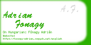 adrian fonagy business card
